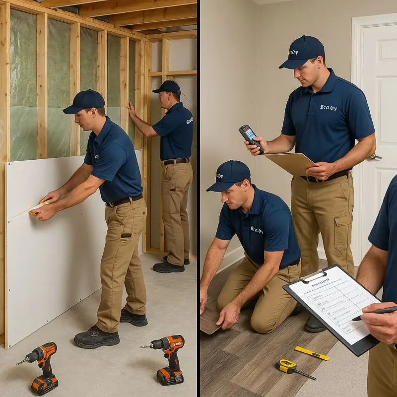 Repairs and Reconstruction process in Peru, NY